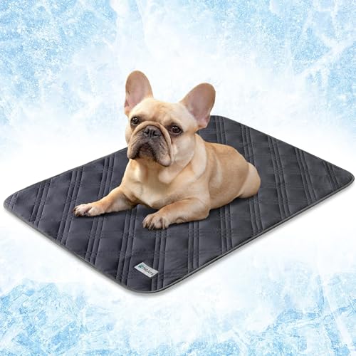 PetAmi Waterproof Cooling Mat for Dog, Premium Pet Cooling Blanket for Bed Crate, Anti Slip Indoor Dog Cool Pad for Sleepi...