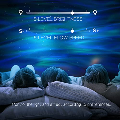Northern Galaxy Light Aurora Projector with 33 Light Effects, LED Star Projector for Bedroom Nebula Lamp, Remote Control, ...