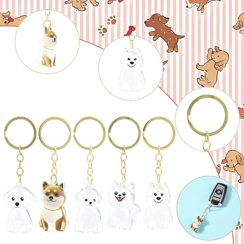 MakemadeDIY Assorted Charms Keychain Purse Accessories Handmade Charms for Women Handbags Kawaii Star Key Chain