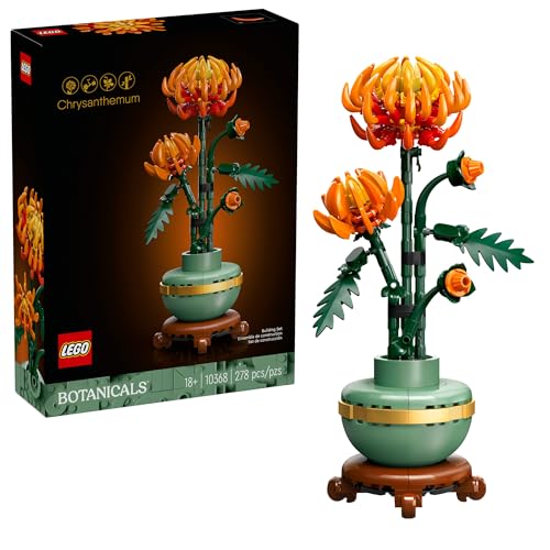 LEGO Botanicals Chrysanthemum Building Set for Adults Ages 18+ - Artificial Flower for Dinner Table Centerpieces & Decorat...