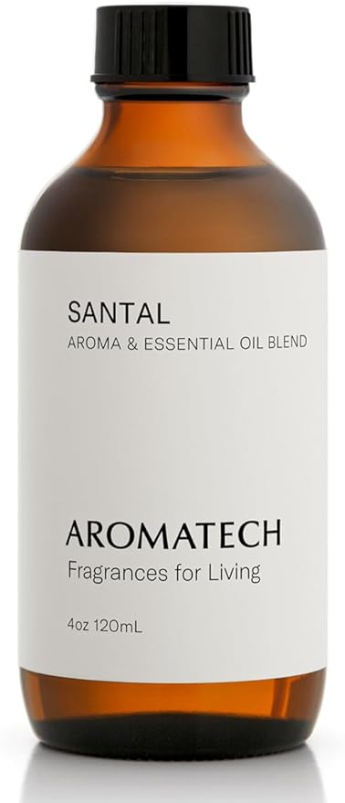AromaTech Santal Aroma Essential Oil Blend: Luxury Hotel Inspired Aromatherapy with Amber, Vanilla, Cedar & Sandalwood for...