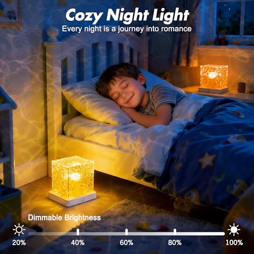 Rechargeable Shower Light No Wiring, 16 Color Changeable Ocean Wave Projector Light, Dimmable Waterproof Shower Lamp with ...
