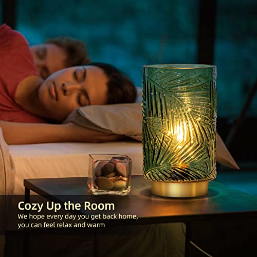Battery Operated Table Lamp, Cordless Lamps for Home Décor, Nightlight with LED Bulb with Timer for Living Room Bedroom Ta...