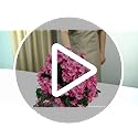 INQCMY Artificial Hanging Flowers Basket for Outdoors Spring Summer Decoration,Faux Silk Begonia in Planter Look Real UV R...