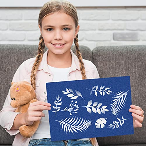Sun Print Paper Kit Cyanotype Paper, 24 Sheets Cyanotype Papers with 1 Sheet Acrylic Panel, High Sensitive Nature Sun/Sola...