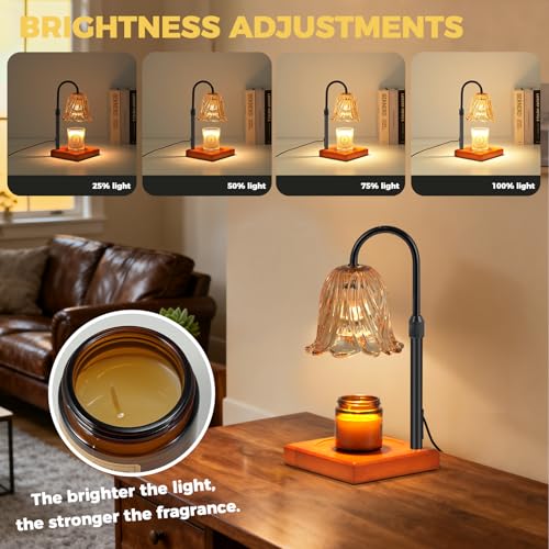 GODONLIF Candle Warmer Lamp with Timer Dimmable, Birthday Gifts for Women Mom, House Warming Gifts New Home Decor, Wax Mel...