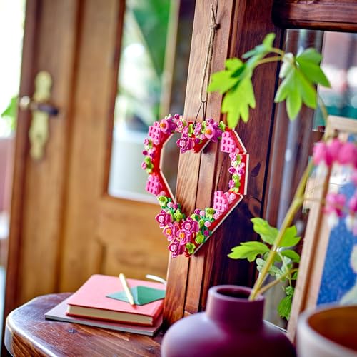 LEGO Heart Ornament Building Toy Set - Fun Arts and Crafts Idea for Girls and Boys, Ages 9+ - Display on The Wall as Home ...