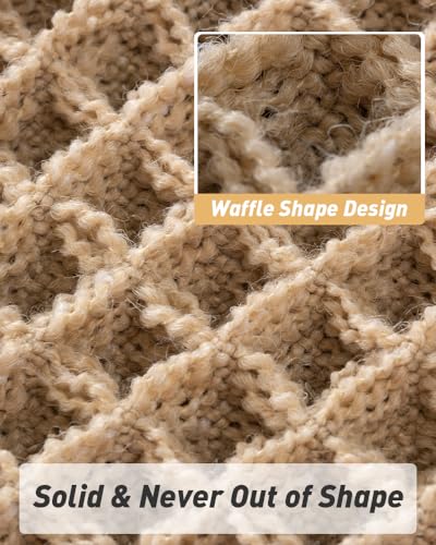 AMOAMI Upgraded Waffle Bath Mat, Super Absorbent Non Slip Bath Mats for Bathroom Floor, Machine Washable Bathroom Rugs wit...
