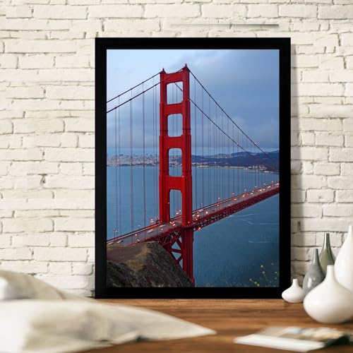 BESCRCL 12x16 Frame Wall Hanging Picture Frames, Black, 1 Pack