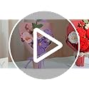 MengxFly Crochet Flower Bouquet Red Handmade Crochet Flowers, Romantic Gift for Her, Knitted Floral Bouquet with Gift Box ...