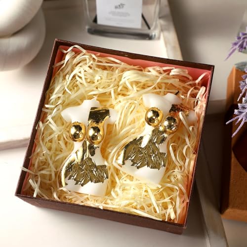 Nuanchu 2 Pcs Female Shaped Soy Wax Scented Candle Woman Bust Candle Handmade Scented Decorative with Gold Foil for Christ...