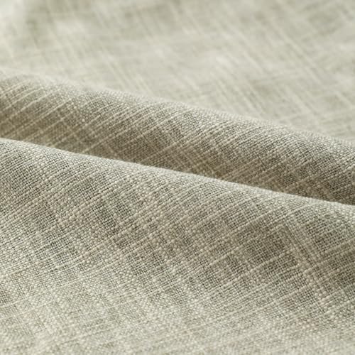 Linen Check Decorative Pillow Covers 18x18 Inch Set Of 4, Boho Throw Pillow Covers Square Couch Pillow Soft Accent Farmhou...