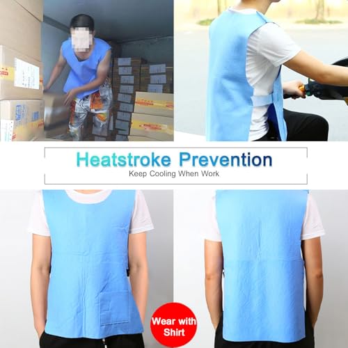 HUOFU Ice Cooling Vest for Men Women - Water Evaporative Cool Shirt for MS Patient Outdoor Sport Working Hot Summer Weathe...