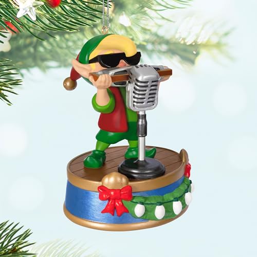 Hallmark Keepsake Christmas Ornament 2024, North Pole Tree Trimmers Band Collection Hank On Harmonica Musical With Light, ...