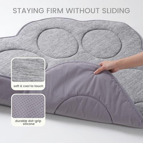 Cozy Bliss Cute Paw Shape Cooling Mat for Medium Dogs and Cats, Non-Slip, Leakproof Washable Pet Cooling Mat Q-Max 0.5 for...