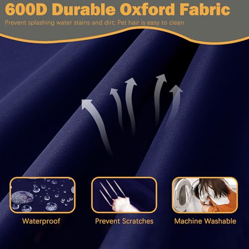 Sqodok Patio Cushion Covers 24x24 inch, Waterproof Outdoor Cushion Covers Replacement 4Pack Patio Cushion Slicovers for Se...