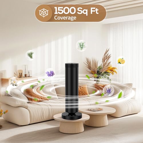 Dakomoda Waterless Diffuser with 108ML Essential Oils, Covers 1500 Sq Ft, Diffusers for Home Hotel, Adjustable Mist & Time...