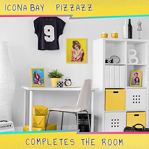 Icona Bay 8x10 Picture Frame, Yellow Colored Solid Wood Scandinavian Style Frame for Photo, Pizzazz Collection