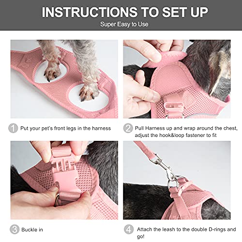 Fida Cat Harness and Leash Set for Walking Kitten and Puppy, Escape Proof Kitten Harness with Breathable Lightweight Soft ...