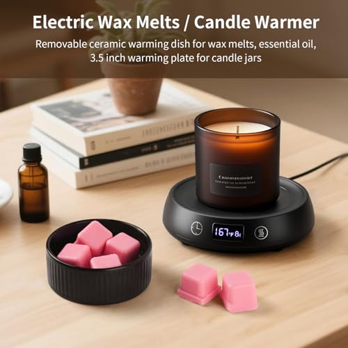 Lyty Wax Melt Warmer 3-in-1 Candle Warmer with Timer, Electric Scented Wax Melter Fragrance Wax Cube Burner for Home Bedro...