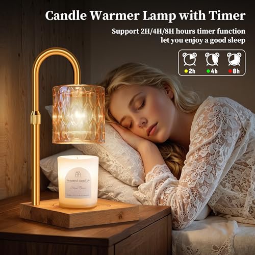 Candle Warmer Lamp Gifts for Women - Home Decor Aesthetic mom Birthday Gift ideas - Wax melt Warmers Light for Office Bedr...
