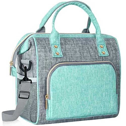 IDEATECH Large Insulated Lunch Bag for Women -12L Adult Lunch Box Wide Opening with Shoulder Strap - Leakproof Cooler Tote...