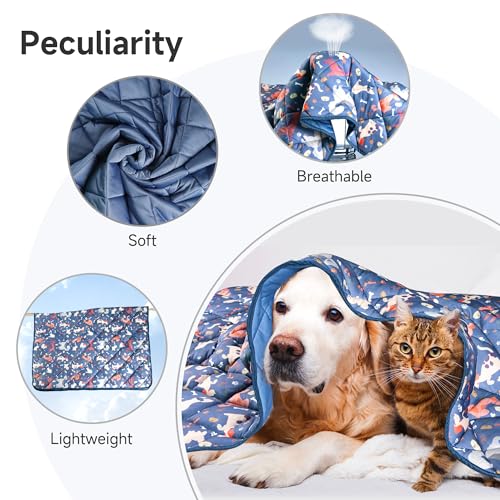 wegreeco Pet Dog Cooling Mat for Cats,Lightweight Bed Outdoor Cooling Blanket for Dogs and Cats,Small Medium Large Puppy C...