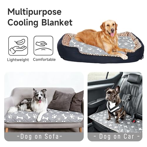 wegreeco Pet Dog Cooling Mat for Cats, Lightweight Bed Outdoor Cooling Blanket for Dogs and Cats, Small Medium Large Puppy...