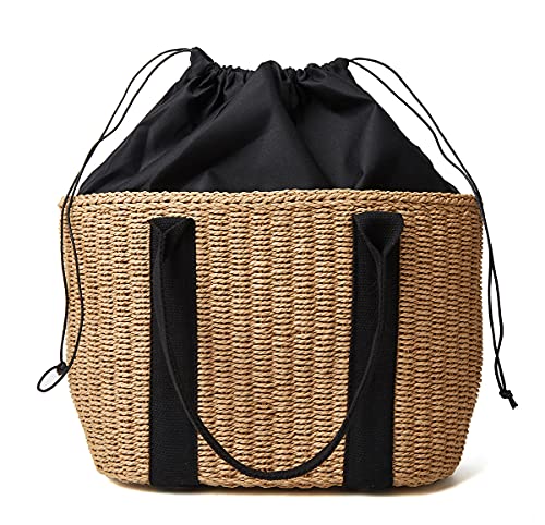 Women Small Straw Bags Summer Beach Tote Bag Handmade Woven Hobo Purse Handbag
