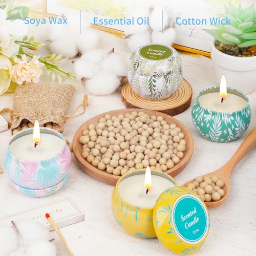 Scented Candles Bulk Gifts for Women, Aromatherapy Candle for Home Scented,Natural Soy Candle, Small Candles for 180 Hours...