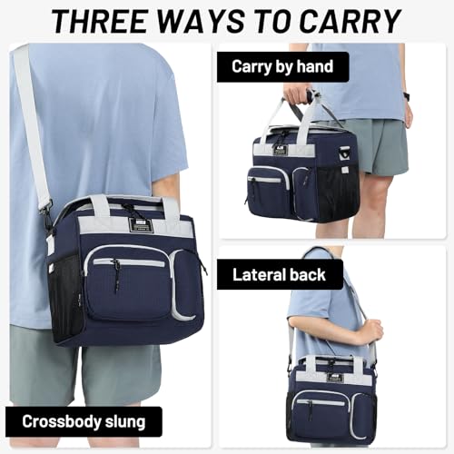 MIER Large Lunch Box for Men Women Adult Insulated Soft Sided Cooler 24 Can Leakproof Lunch Bag Collapsible for Work Trave...