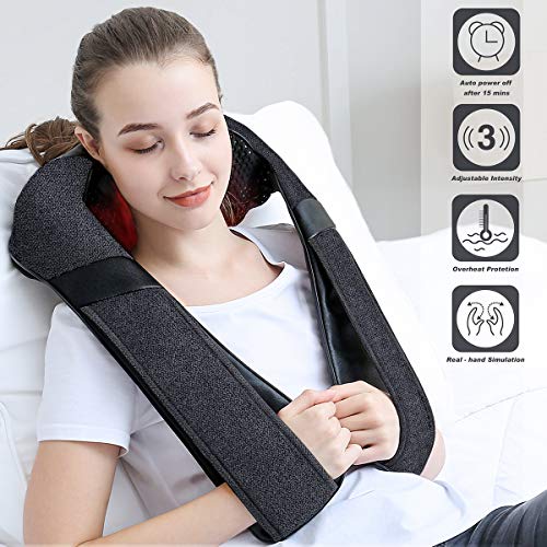 Mirakel Mothers Day Gifts for Mom Wife Women, Neck Massager for Pain Relief Deep Tissue, Electric Shiatsu Shoulder & Back ...