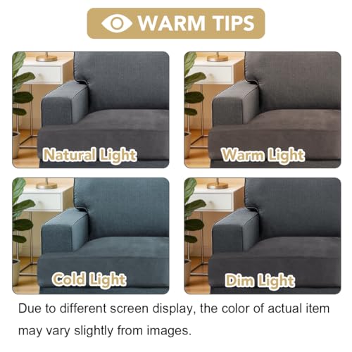 H.VERSAILTEX Stretch Velvet 2 Piece T Cushion Sofa Slipcovers - Individually Fitting Cushion Covers for 2 Cushion Couch - ...