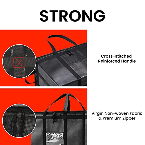 NZ home Insulated Bags for Food Delivery (3XL) Grocery Shopping Cooler Bag, Pizza Delivery, Hot & Cold Catering Tote, Reus...