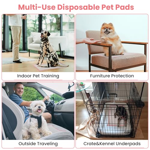 Pet Toilet Training Pads 100Count Disposable Puppy Pee Pads 18" x 13" for Dogs, Ultra Absorbent|Quick Dry|Leak-Proof Pet P...