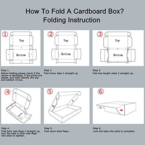 RLAVBL 12x9x4 Inches Shipping Boxes Set of 20, White Corrugated Cardboard Box, Mailer Boxes for Small Business