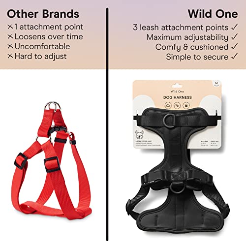 Wild One Dog Harness, The Original No-Pull, Pet Harness with 3 Leash Clips, Adjustable Soft Padded Vest, Comfortable, Stre...