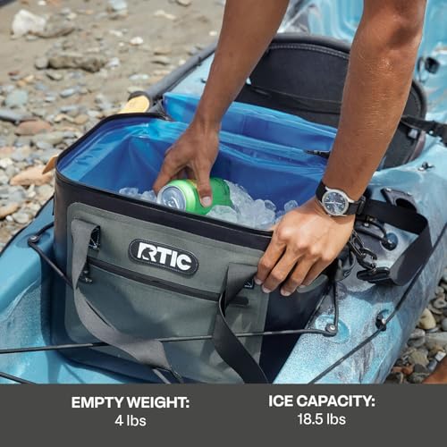 RTIC Ultra-Tough Soft Cooler 30 Can, Insulated Bag Portable Ice Chest Box for Lunch, Beach, Drink, Beverage, Travel, Campi...