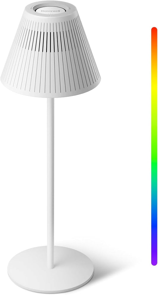 Honeywell M1 Cordless Small Table Lamp Rechargeable, 5200mAh Battery Operated LED Table Lamp, 4 Color 9RGB Stepless Dimmab...