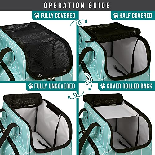 PetAmi Small Dog Purse Carrier, Soft-Sided Pet Carrier Bag with Pockets, Portable Puppy Cat Travel Handbag Tote, Airline A...