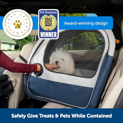 PetSafe Happy Ride Collapsible Travel Crate - Safe Travel Containment with Heavy Duty Aluminum Frame, Mesh Windows, Conven...
