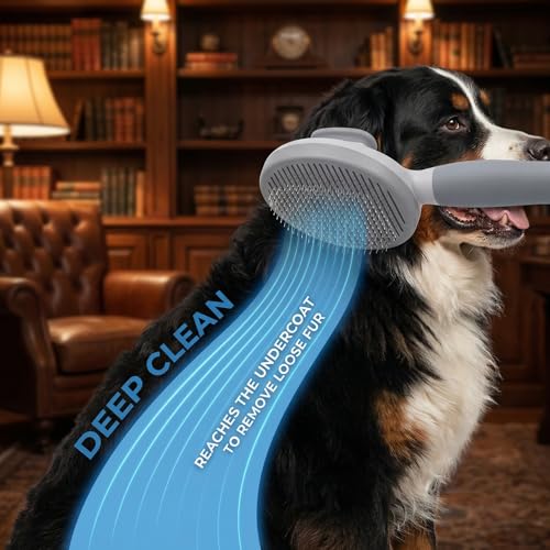 Cat Brush for Shedding for Indoor Cats & Dog Brush for Shedding - Perfect for Long & Short Haired Pets,Pet Brush for Dogs ...