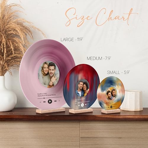 Personalized Vinyl Record, Decorative Vinyl Record with Custom Photo, Personalized Couples Gifts, Photo Gifts for Annivers...