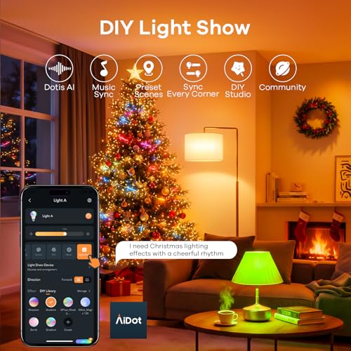 Linkind Smart Light Bulbs, Smart Bulb That Work with Alexa & Google Home, LED Light Bulbs Color Changing, 104 Preset Scen...