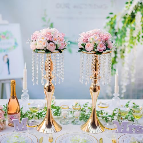 Inweder Flower Balls Centerpieces for Tables: 10 PCS Pink Flowers for Centerpieces Floral Arrangements Centerpiece for Wed...