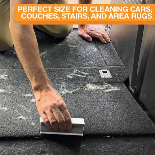 FurDozer Pet Hair Remover & Auto Detailing Tools - Cat & Dog Hair Remover for Carpets, Car Interiors, Couches, Bedding, & ...