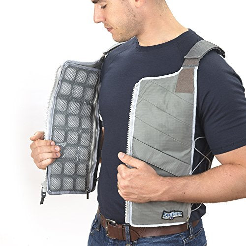 FlexiFreeze Ice Vest Professional Cooling Kit - Cooling Vest with Additional Refill Panel and Travel Cooler