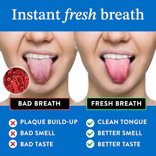 Mouthology Tongue Scraper for Adults (2 Pack), Reduce Bad Breath, Metal Tongue Scraper, Tongue Cleaner, Tongue Scraper, St...