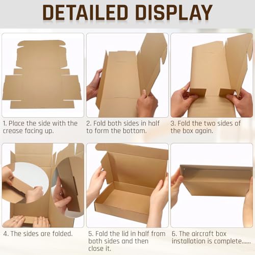 50-Pcs White Small Shipping Boxes - 3 Layer Bulk Corrugated Cardboard Packaging Boxes for Small Business, Ecommerce Mailer...