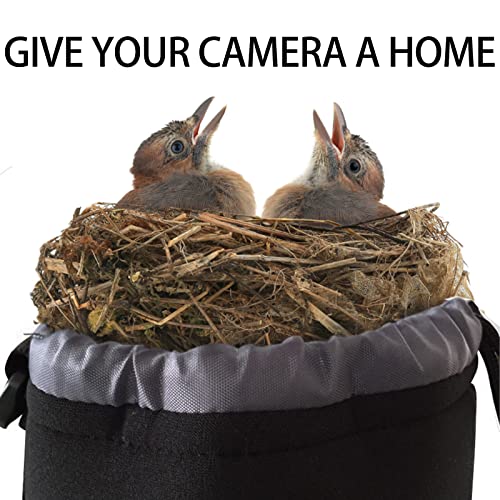 MOGALY Lens Pouch Set 3Pack Replacement Compatible for Canon, Nikon, Sony, Pentax, Olympus (Small, Medium, Large)
